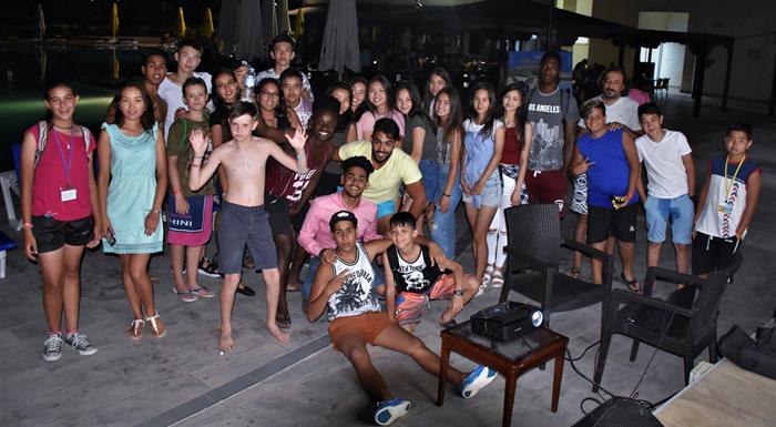 EMU International Summer School Organized a Pool Cinema/Party